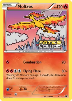 Moltres Prerelease XY127 - XY Black Star Promos