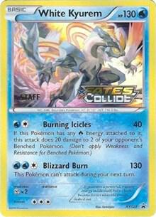 White Kyurem Prerelease Staff XY128 - XY Black Star Promos