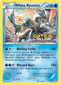 White Kyurem Prerelease XY128 - XY Black Star Promos