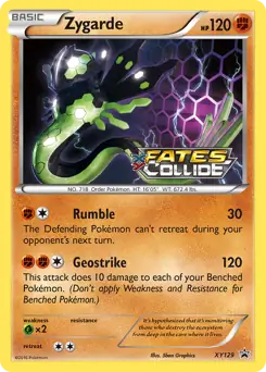 Zygarde Prerelease XY129 - XY Black Star Promos