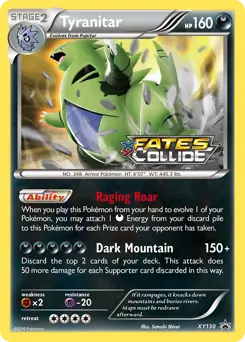 Tyranitar Prerelease XY130 - XY Black Star Promos