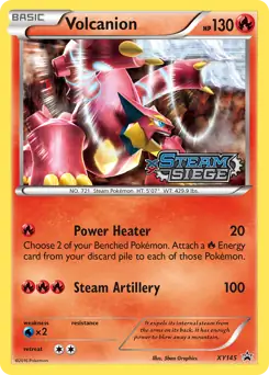 Volcanion Prerelease XY145 - XY Black Star Promos