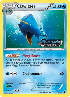 Clawitzer Prerelease XY146 - XY Black Star Promos