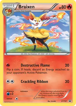Braixen XY161 - XY Black Star Promos
