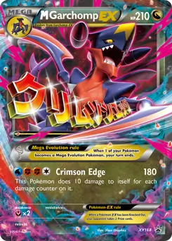 M Garchomp EX XY168 - XY Black Star Promos