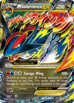 M Salamence EX XY171 - XY Black Star Promos