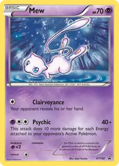 Mew XY192 - XY Black Star Promos