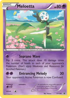 Meloetta XY193 - XY Black Star Promos