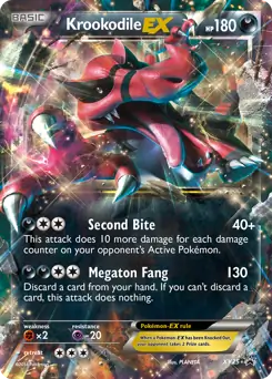Krookodile EX XY25 - XY Black Star Promos