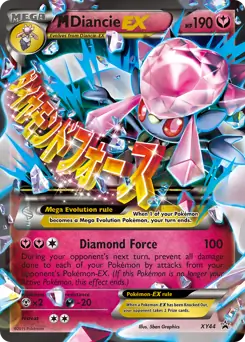 M Diancie EX XY44 - XY Black Star Promos