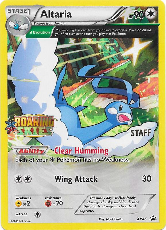 Altaria Prerelease Staff XY46 - XY Black Star Promos