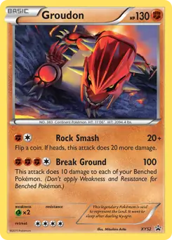 Groudon XY52 - XY Black Star Promos