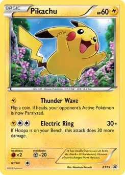 Pikachu XY89 - XY Black Star Promos