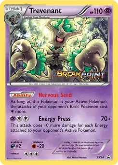 Trevenant Prerelease XY94 - XY Black Star Promos