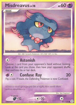 Misdreavus 91/130 - Diamond & Pearl Base