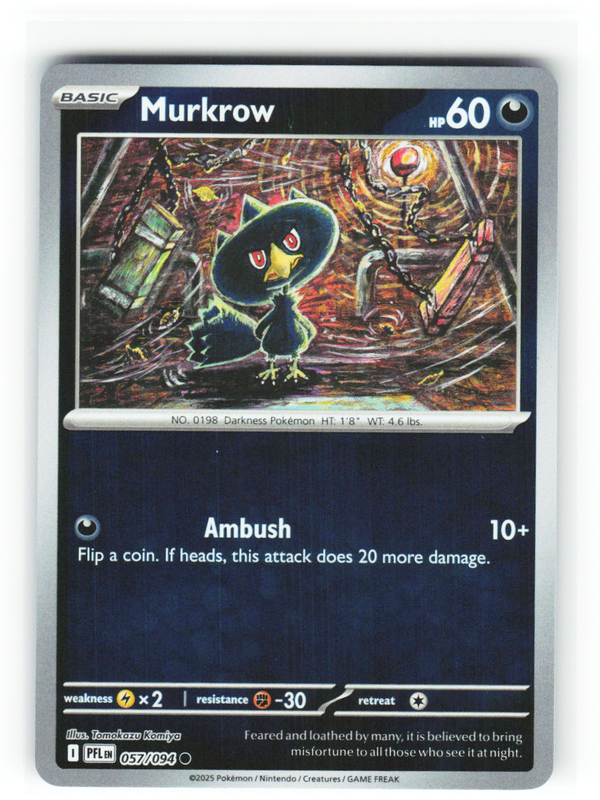 Murkrow 057/094 - Phantasmal Flames - NM (ID: 53133550120219) - front