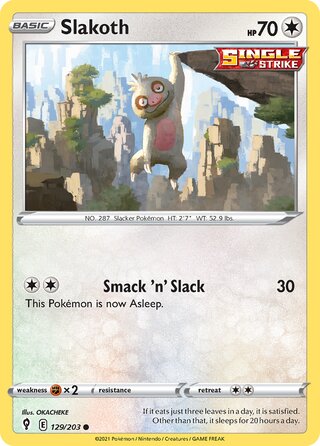 Slakoth 129/203 - Evolving Skies