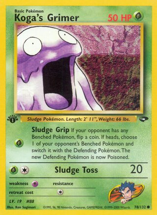 Koga's Grimer 78/132 - Gym Challenge