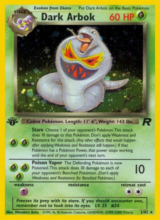 Dark Arbok 2/82 - Team Rocket