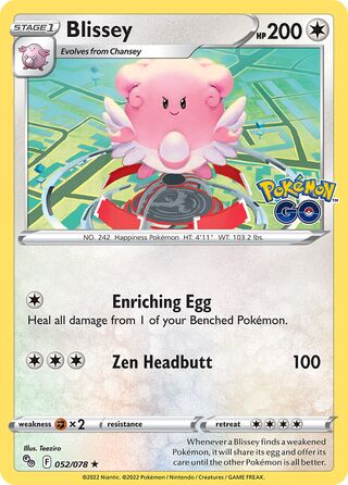Blissey 052/078 - Pokémon GO