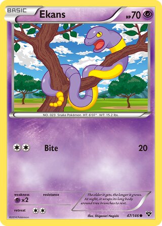Ekans 47/146 - XY Base