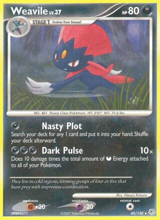 Weavile 40/130 - Diamond & Pearl Base
