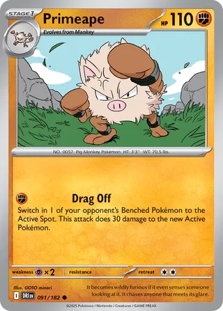 Primeape 091/182 - Destined Rivals