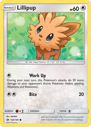 Lillipup 103/149 - Sun & Moon Base