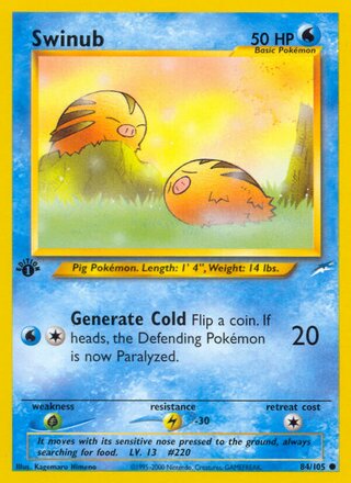 Swinub 84/105 - Neo Destiny