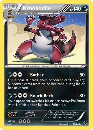 Krookodile 71/146 - XY Base