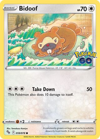 Bidoof 059/078 - Pokémon GO