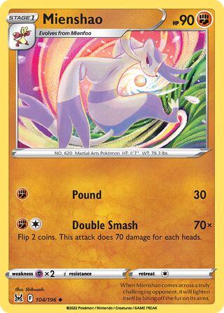 Mienshao 104/196 - Lost Origin