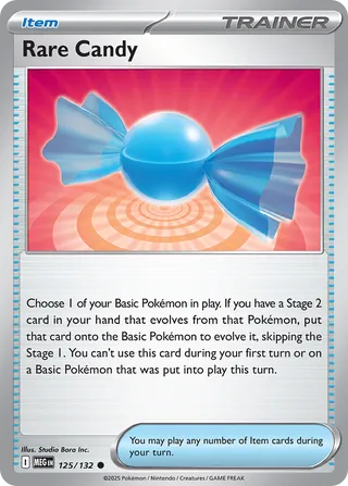 Rare Candy 125/132 - Mega Evolution Base