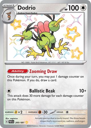 Dodrio 200/091 - Paldean Fates