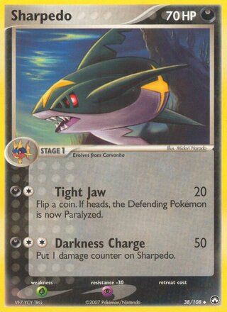 Sharpedo 38/108 - Power Keepers