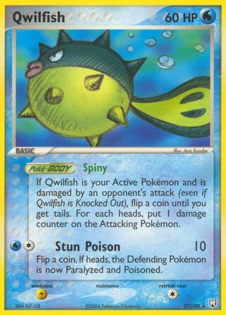 Qwilfish 27/109 - Team Rocket Returns