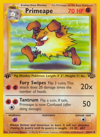 Primeape 43/64 - Jungle