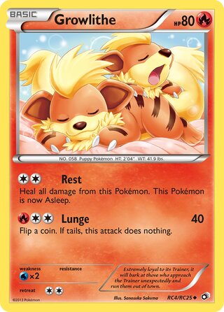 Growlithe RC4/RC25 - Legendary Treasures