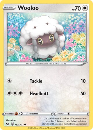 Wooloo 153/202 - Sword & Shield Base