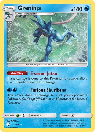 Greninja 9/18 - Detective Pikachu