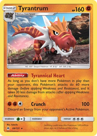 Tyrantrum 69/131 - Forbidden Light