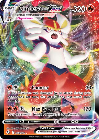 Cinderace VMAX 019/072 - Shining Fates