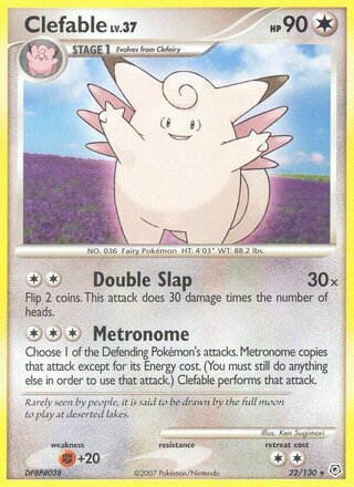 Clefable 22/130 - Diamond & Pearl Base