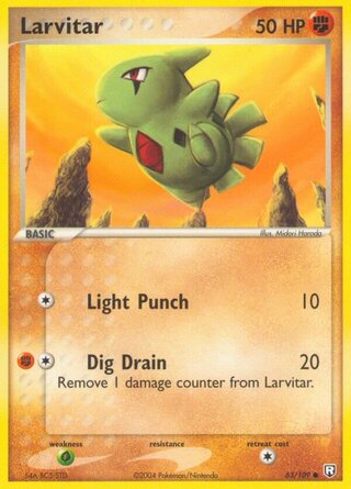 Larvitar 63/109 - Team Rocket Returns