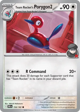 Team Rocket's Porygon2 154/182 - Destined Rivals