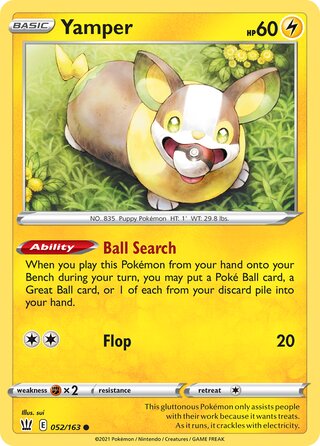 Yamper 052/163 - Battle Styles