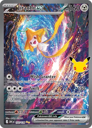 Jirachi ex 155/128 - 30th Celebration