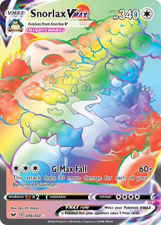 Snorlax VMAX 206/202 - Sword & Shield Base