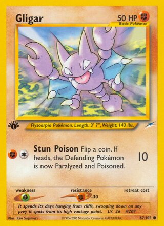 Gligar 67/105 - Neo Destiny