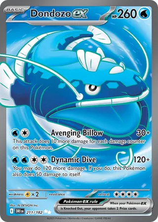 Dondozo ex 211/182 - Destined Rivals